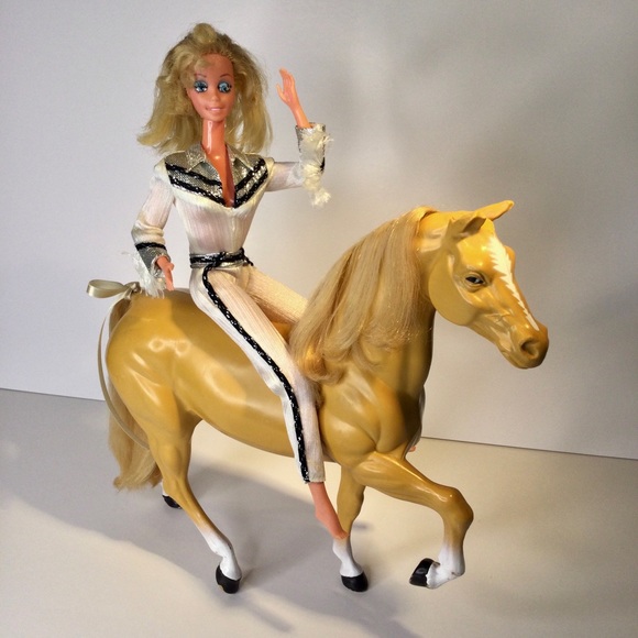 Vintage 1980 Barbie doll’s horse Dallas Golden Palomino #3312 - Picture 14 of 17
